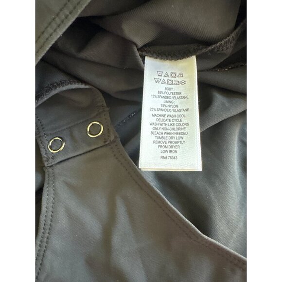 Tahari NWT Floral Mesh My Perfect Shape Bodysuit, Long Sleeves Women’s Size L - Picture 8 of 8